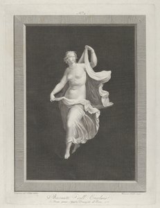 A Partly Nude Bacchante Stepping Forward and Holding Ends of Her Drapery by Vicenzo Feoli