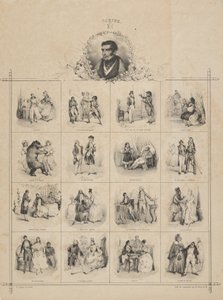 Augustin-Eugène Scribe with Characters, 19th century