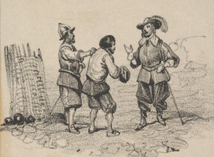 Three men arguing