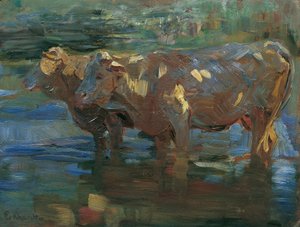 Cows at the Watering Place