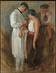 The Vaccination, c.1923 by Victor Francois Tardieu