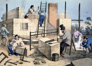 Building of a house
