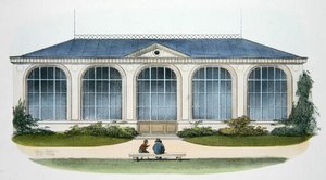 The Orangerie at Bellombre (Bourgogne) illustration from Habitations Champetres