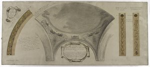 Sketch for the Galerie Lobau, Hôtel de Ville, Paris: Ornamental Project for a Cupola