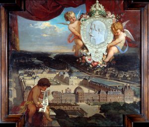 The Louvre of Napoleon III by Victor Joseph Chavet