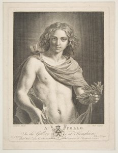 Apollo Wearing a Mantle and Holding a Laurel Branch and Violin by Victor Marie Picot