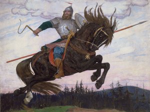 A Bogatyr by Victor Mikhailovich Vasnetsov