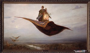 Riding a Flying Carpet by Victor Mikhailovich Vasnetsov