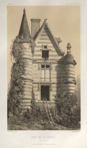 Picturesque Architecture or Monuments of the 15th and 16th Centuries: Castles of France of the 15th and 16th Centuries: Pl. 72, Fief of La Motte (Saone et Loire) by Victor Petit