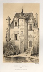 Picturesque Architecture or Monuments of the 15th and 16th Centuries: Castles of France of the 15th and 16th Centuries: Pl.15, Manor of Chastenay (Sarthe)