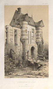 Picturesque Architecture or Monuments of the 15th and 16th Centuries: Castles of France of the 15th and 16th Centuries: Pl. 23, Commandery of Launay (Yonne)