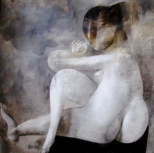 Abstract Seated Nude