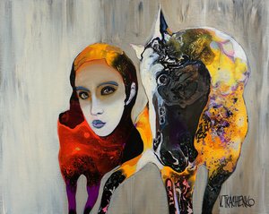 Abstract Woman Horse
