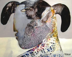 Enigmatic Ram Figure