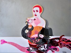 Surreal Woman Marine Scene by Victor Tkachenko