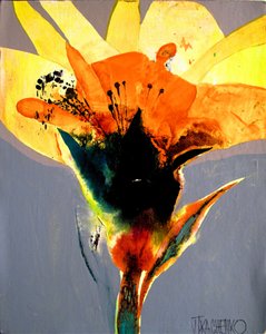 Vibrant Abstract Bloom