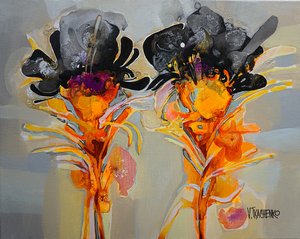 Vibrant Abstract Flowers