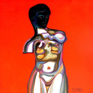 Vibrant Abstract Torso