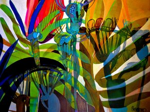 Vibrant Jungle Forms by Victor Tkachenko