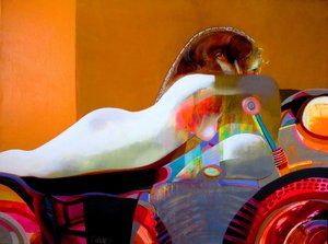 Vibrant Reclining Nude