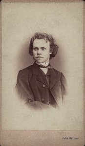 Portrait of the composer Anton Rubinstein by Vienna . Photo studio Julie Haftner