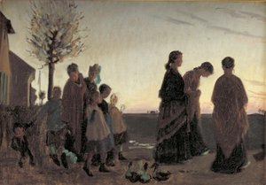 Confirmation Sunday. Dragør by Viggo Johansen