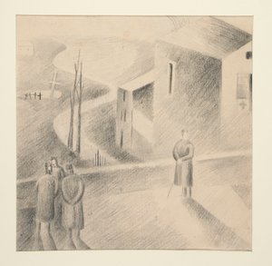 Seven original drawings and manuscripts by the artist, and documentary material