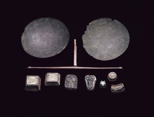 Balance beam for a set of scales, from a Viking boat burial at Kiloran Bay, Colonsay, Argyll, 875-925 AD
