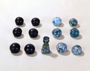 Chess game pieces from the Viking town of Birka by Viking Viking