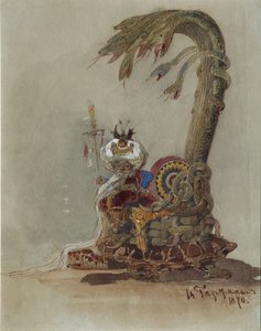 Stage design for the opera Ruslan and Lyudmila by M. Glinka by Viktor Alexandrovich Hartmann