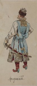 Costume Design for the Opera The Merchant Kalashnikov by A. Rubinstein by Viktor Andreyevich Simov