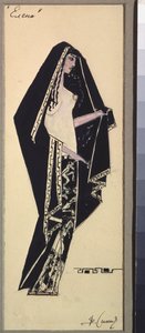 Preparatory costume for Helene for the "La Belle Helene" Opera Bouffe