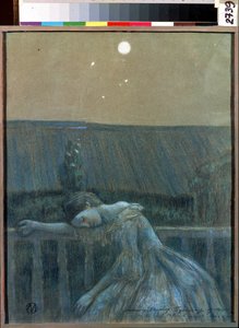 Sorrow by Viktor Elpidiforovich Borisov Musatov