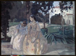 Tapestry by Viktor Elpidiforovich Borisov Musatov