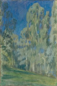 Birches at Midday by Viktor Elpidiforovich Borisov Musatov