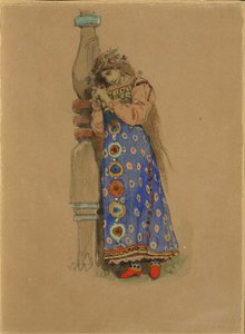 Kupava. Costume design for the opera Snow Maiden by N. Rimsky-Korsakov by Viktor Mikhaylovich Vasnetsov