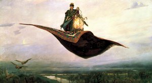 Riding a Flying Carpet, 1880 by Viktor Mikhaylovich Vasnetsov