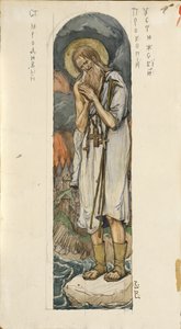 Saint Prokopius of Ustyug (Study for frescos in the St Vladimirs Cathedral of Kiev) by Viktor Mikhaylovich Vasnetsov