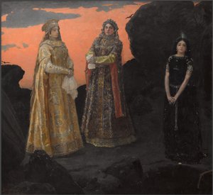 Three Queens of the Underground Kingdom, 1879 by Viktor Mikhaylovich Vasnetsov