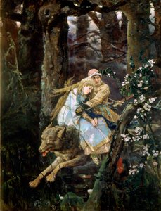 Tsarevich Ivan Riding the Grey Wolf, 1889 by Viktor Mikhaylovich Vasnetsov