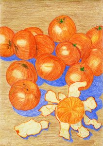 Fresh Oranges Still Life