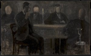 Five Portraits. Study for Painting in Thielska Galleriet, Stockholm
