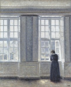The Tall Windows by Vilhelm Hammershøi