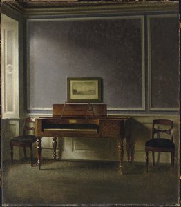 The Old Piano. Strandgade 30 by Vilhelm Hammershoi