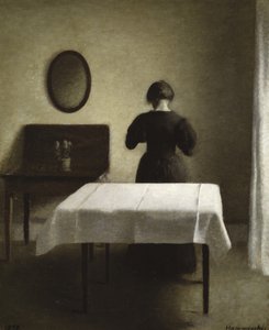 Interior by Vilhelm Hammershoi