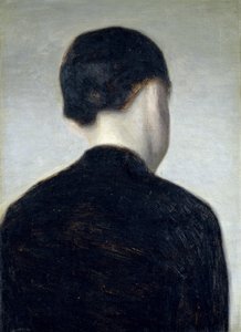 Seated Figure, Seen from Behind (Anna Hammershoi)