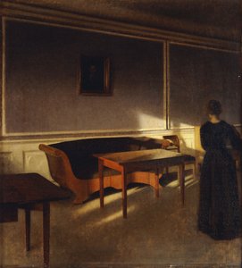 Sunshine in the Living Room, No.1 by Vilhelm Hammershoi