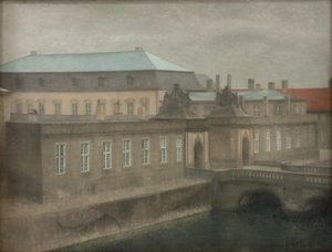 View of Christiansborg Palace. Late Autumn by Vilhelm Hammershøi