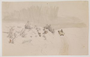 Winter Landscape with Sleigh by Vilhelm Kyhn