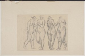 Four Standing Female Models